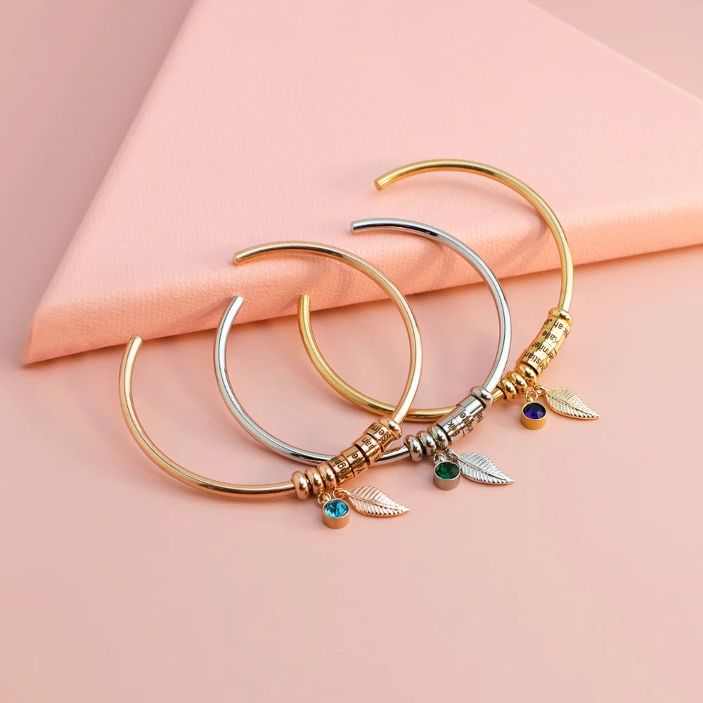 CUSTOM BIRTHSTONE CHARM BRACELET - ROSOKI