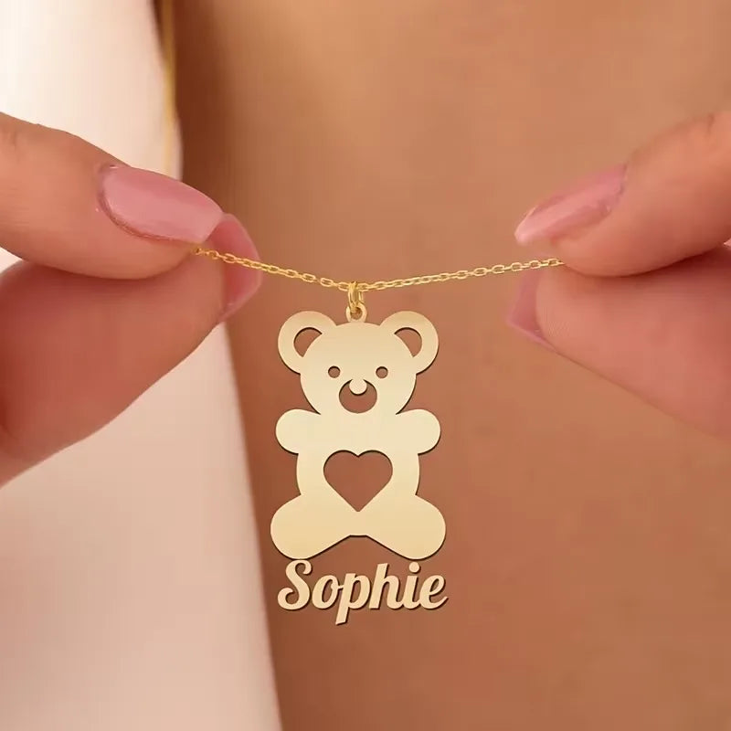 CUTE BEAR NECKLACE - ROSOKI