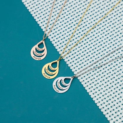 WATER DROP PENDANT NECKLACE - ROSOKI