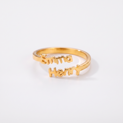 AMORA PERSONALIZED NAME RING