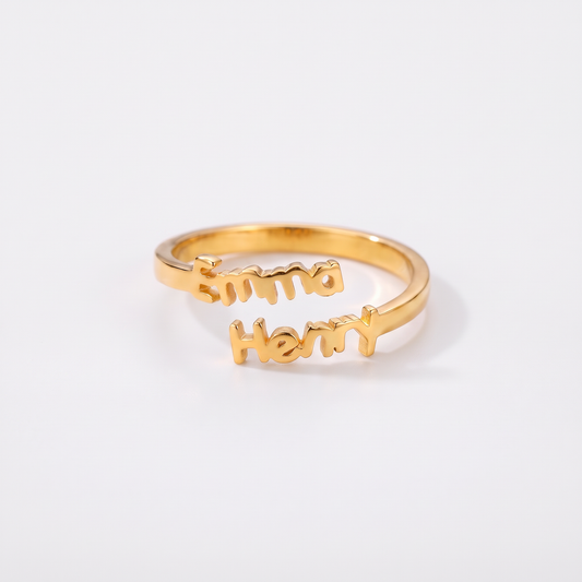 AMORA PERSONALIZED NAME RING