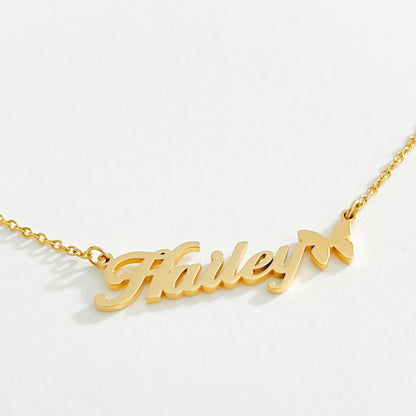 THE PERSONALISED BUTTERFLY NAME NECKLACE