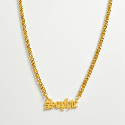 PERSONALISED BOLD CHAIN NAME NECKLACE