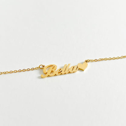 THE PERSONALISED CLASSIC HEART NAME NECKLACE